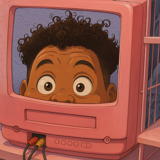 Photo of Gil Creque in a pink TV